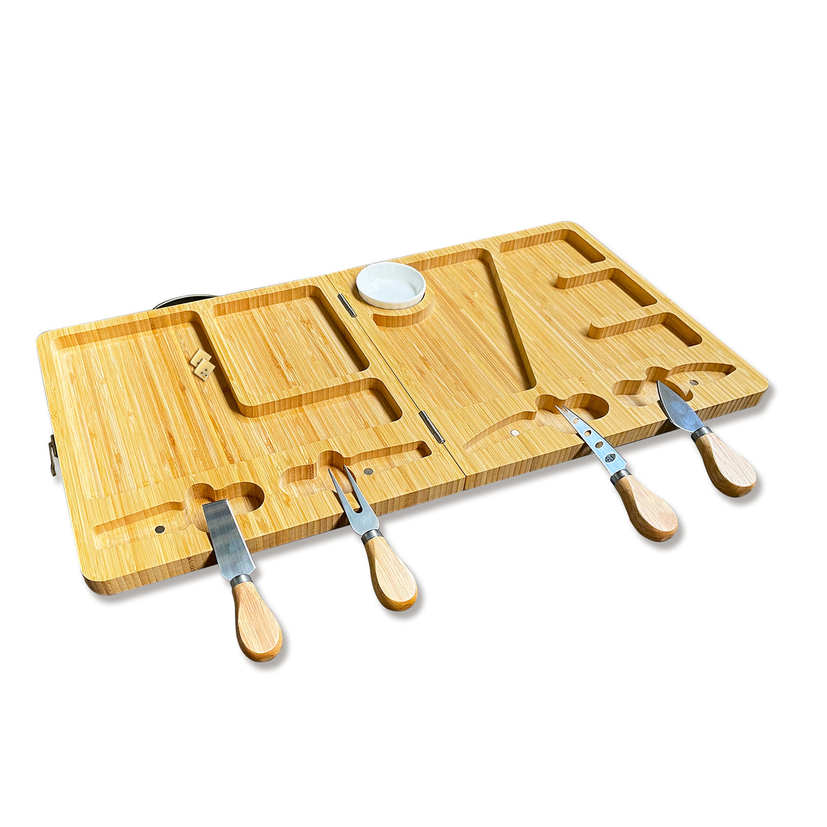 Folding Bamboo Cheese Board Blank Set