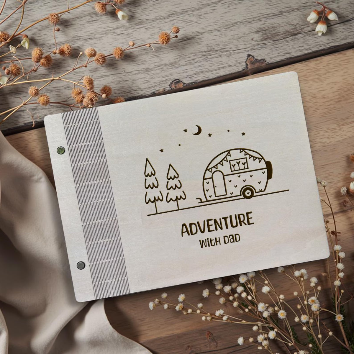 Wooden Adventure Scrapbook Album