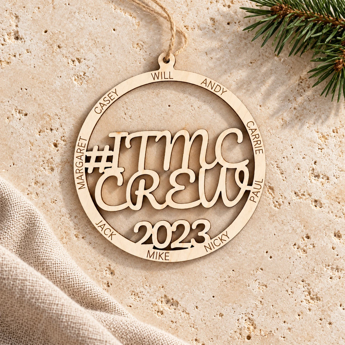 Personalized Team Family Christmas Ornament