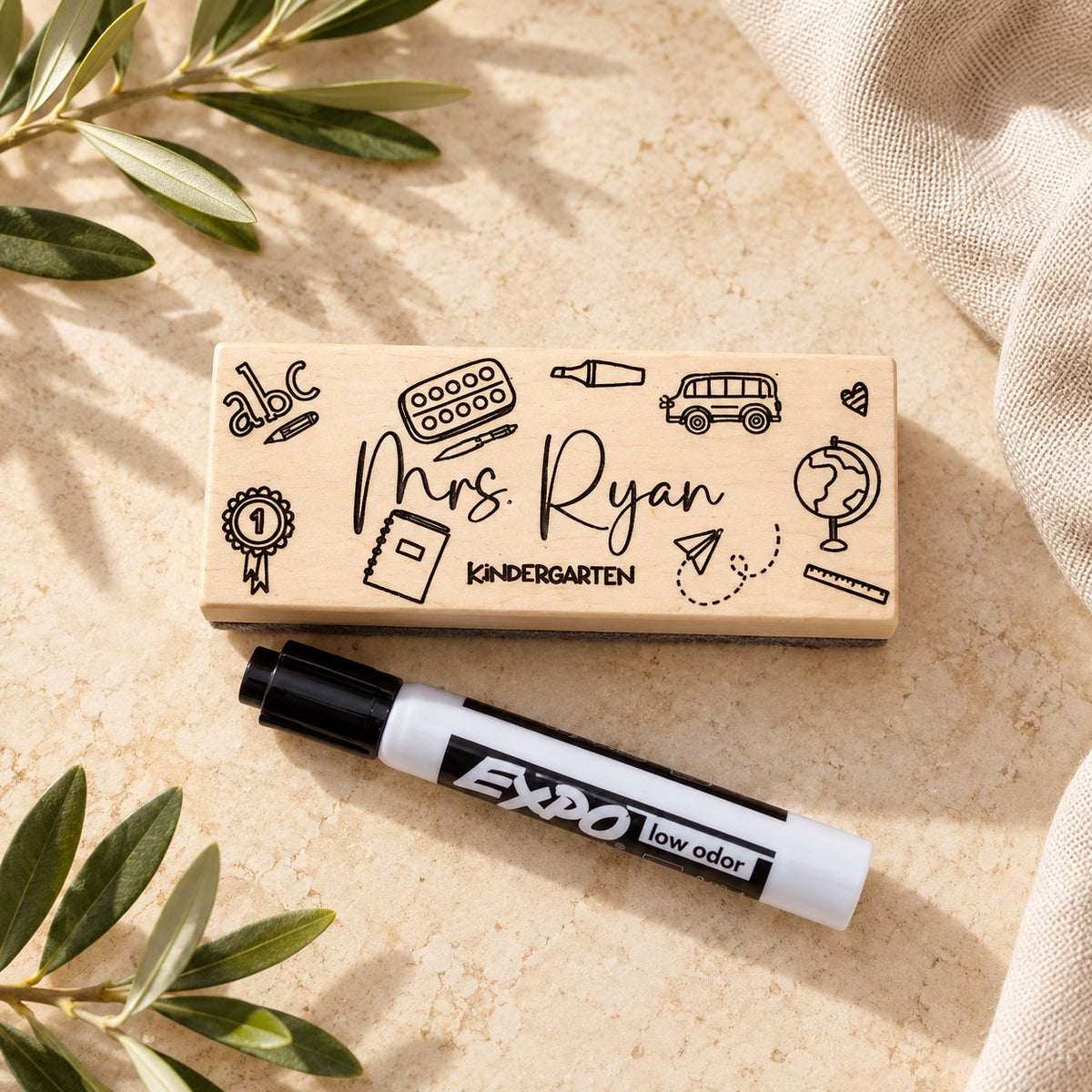 Personalized Teacher Whiteboard Eraser
