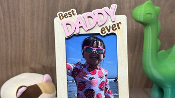 Custom Photo Fridge Magnet | Personalized Picture Frame | Car Visor Clip | Gift for Dad | Father’s Day Gift | Drive Safe Gift|Best Dad Ever