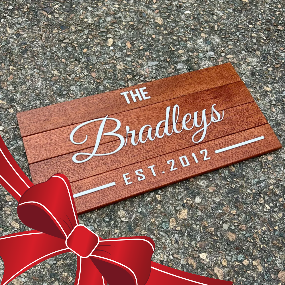 Craftpilot Engraved IPE Wood Rustic Sign