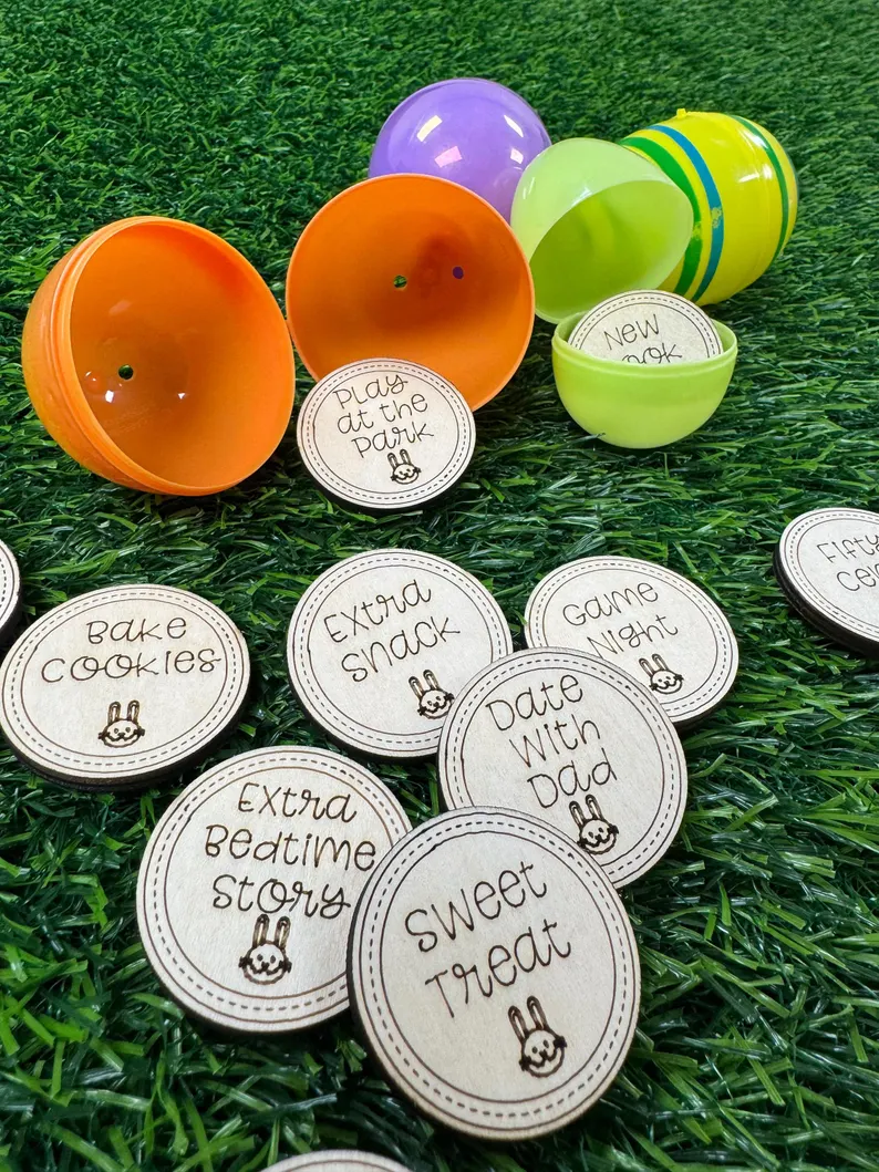 Easter Egg Hunt Reward Tokens - Set of 20 (Eggs Not Included)