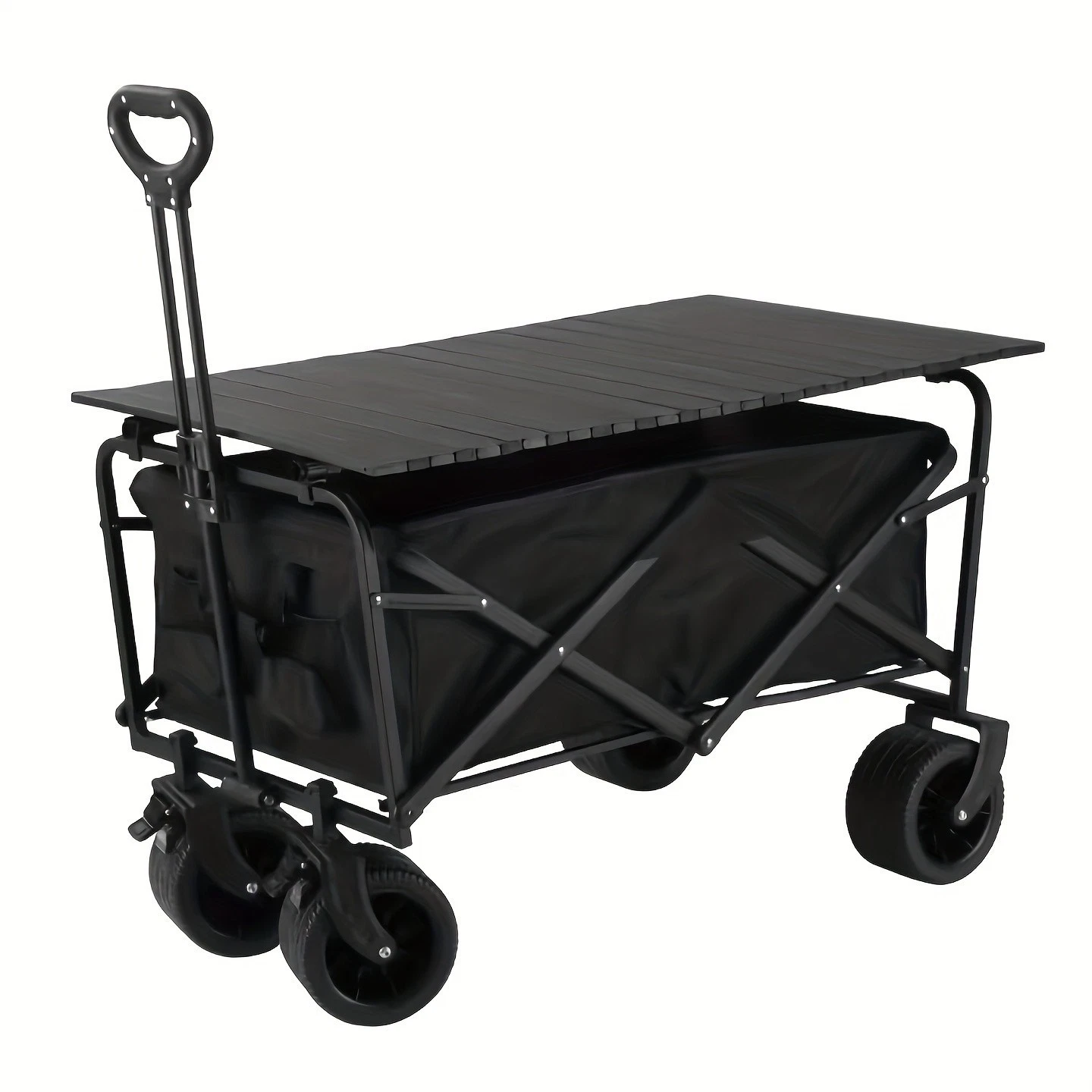 Collapsible Wagon Cart with Table - All-Terrain Wheels