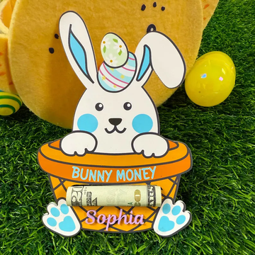Custom Acrylic Name Easter Basket Money Holder