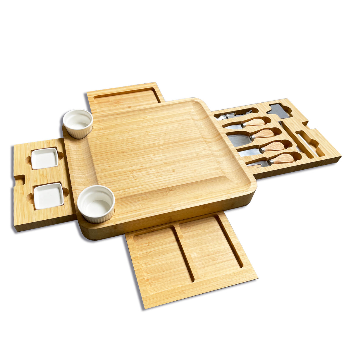 Bamboo Cheese Board Blank Set — 15″ × 8.1″