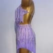 Custom Made to order Latin Dress 40 Colors Women Kids Girls Fringe Latin Dance Professional Competition Dress Purple Lilac Pageant Dress