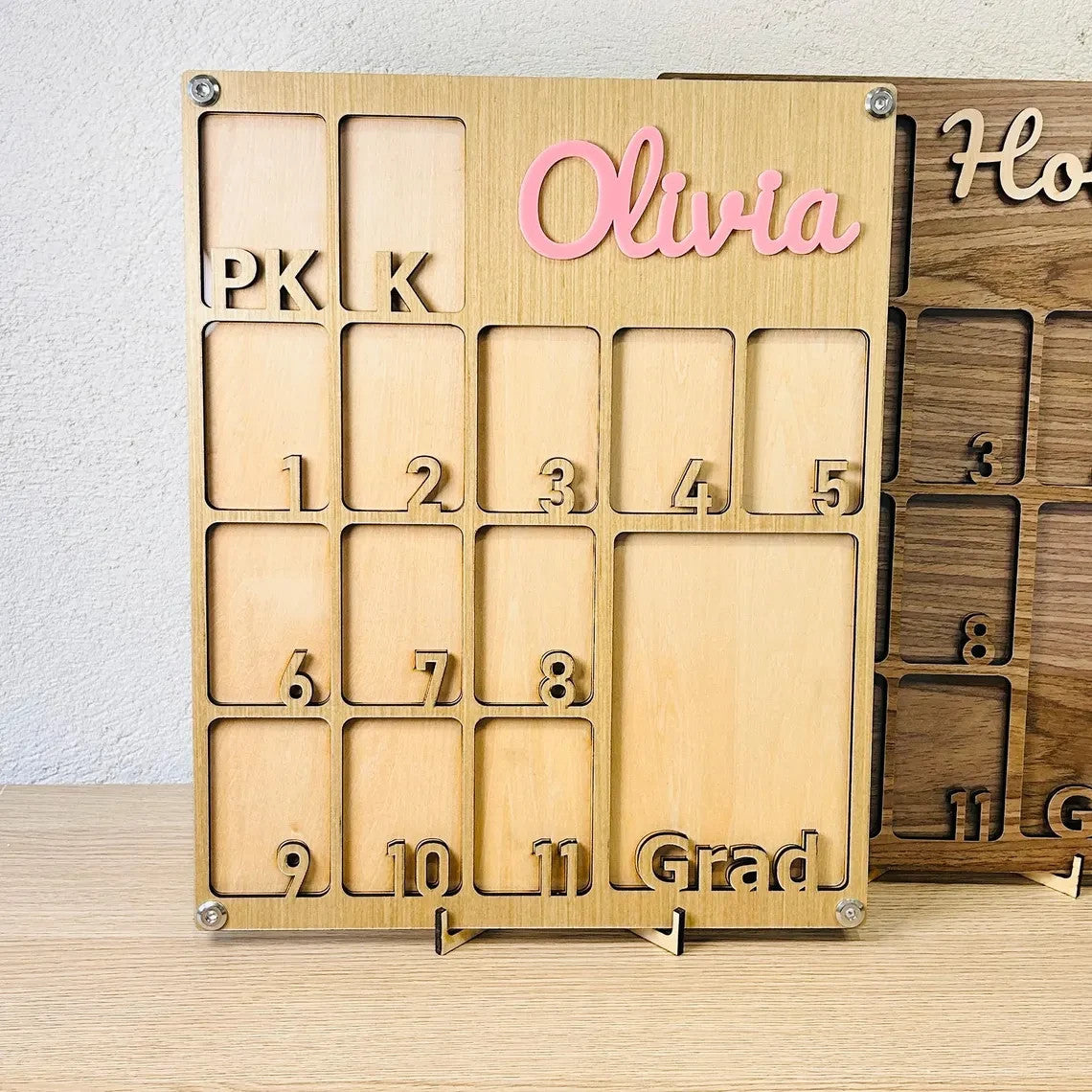 K/Pre K to Graduation School Photo Frame with Stand