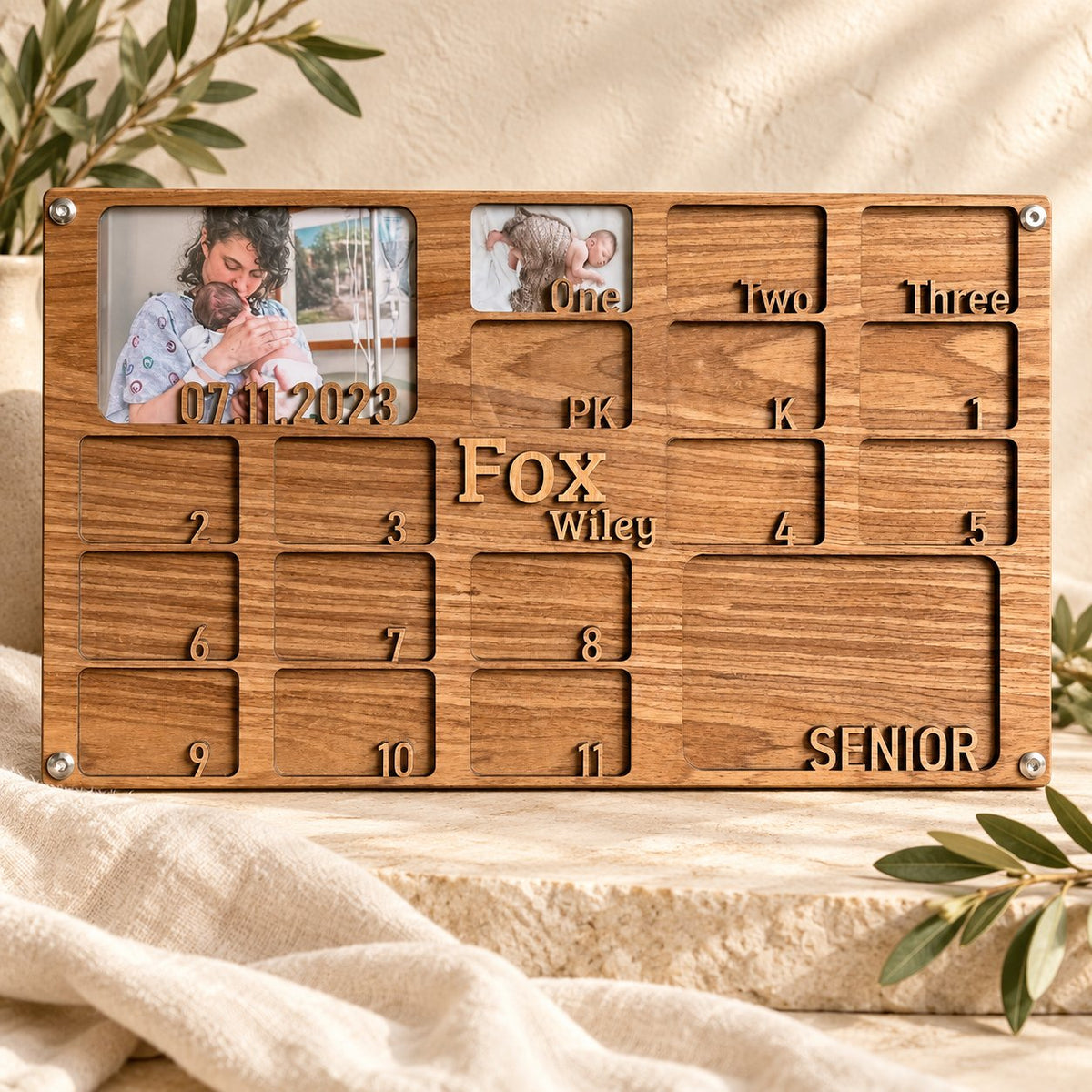 Personalized Newborn-to-Senior Photo Frame