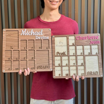 Personalized PreK to Graduation School Picture Frame