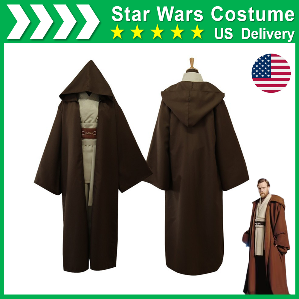 Star Wars Obi-wan Kenobi Jedi Knight Master Cosplay Costume