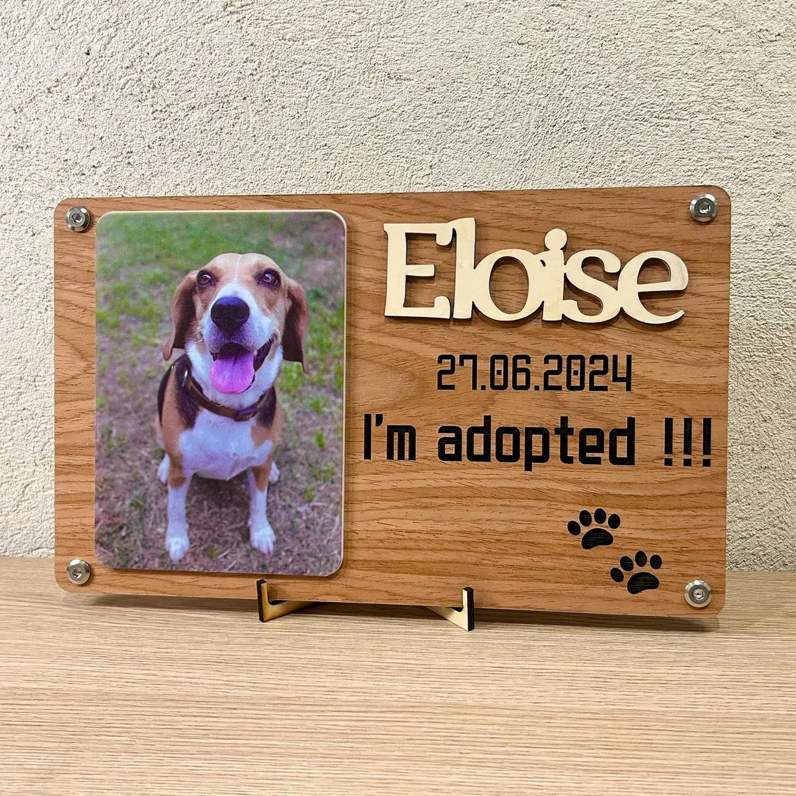 Personalized Puppy Photo Frame - Gotcha Day Gift