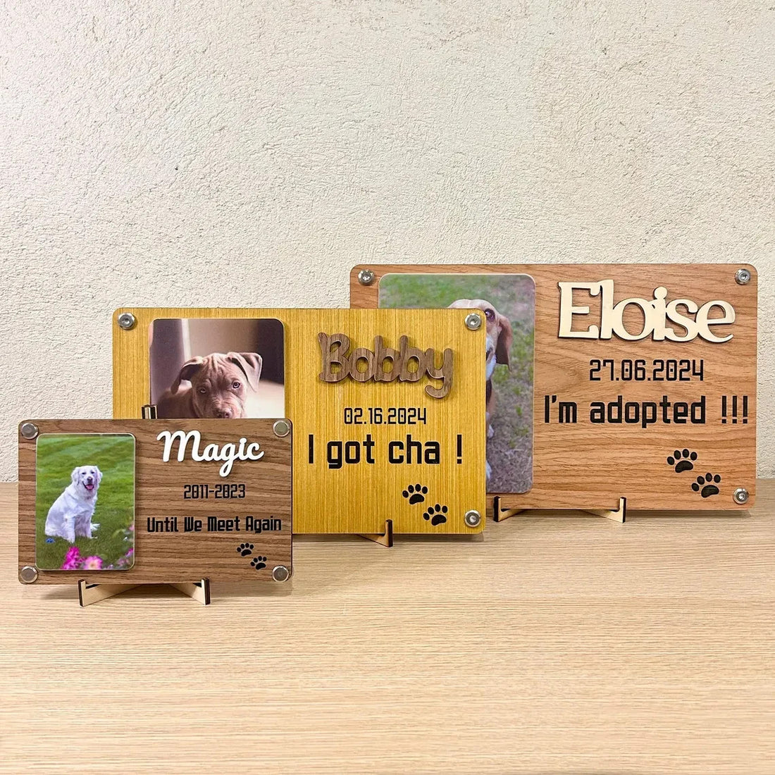 Personalized Puppy Photo Frame Gotcha Day Decor