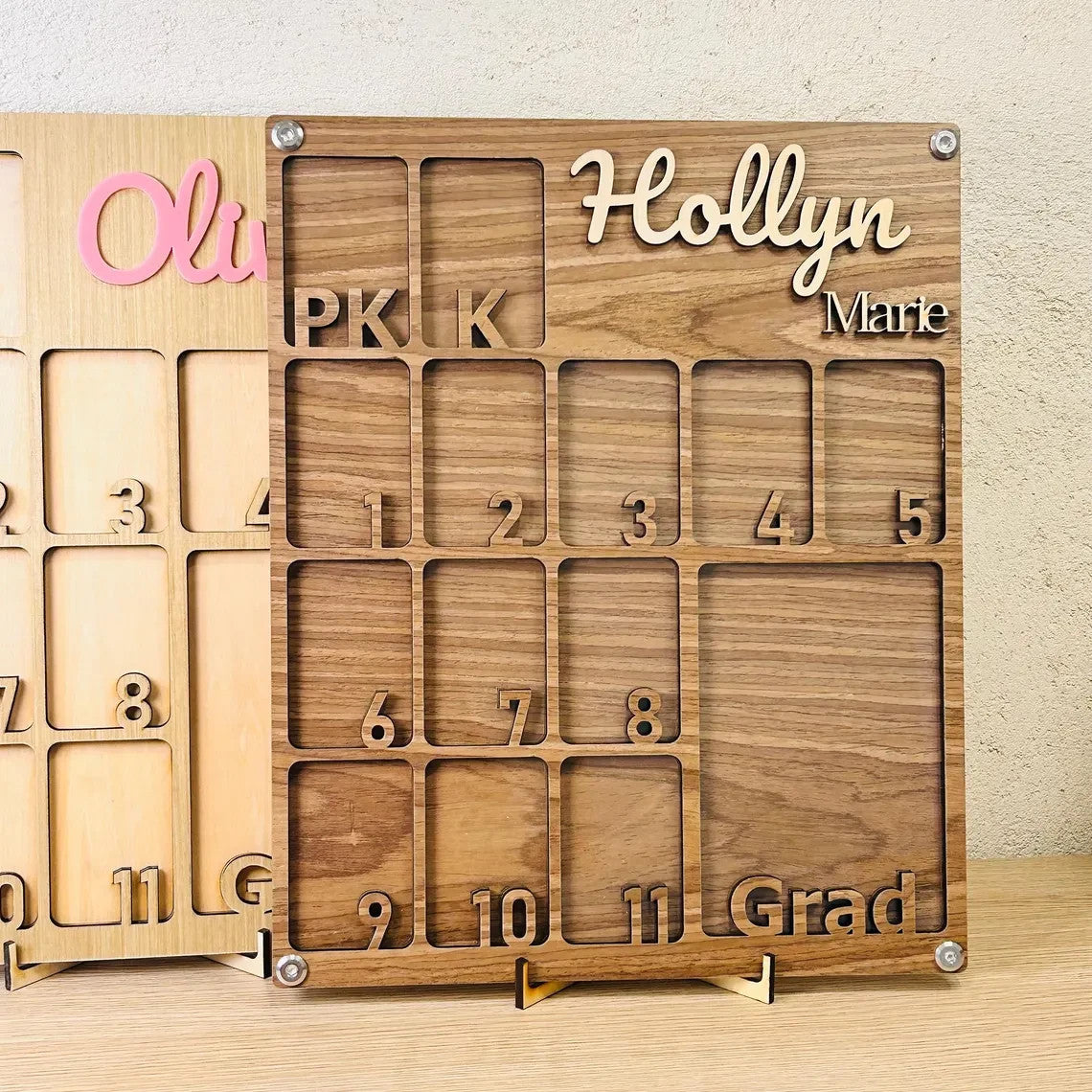 Personalized School Photo Frame with Stand — 11 × 14