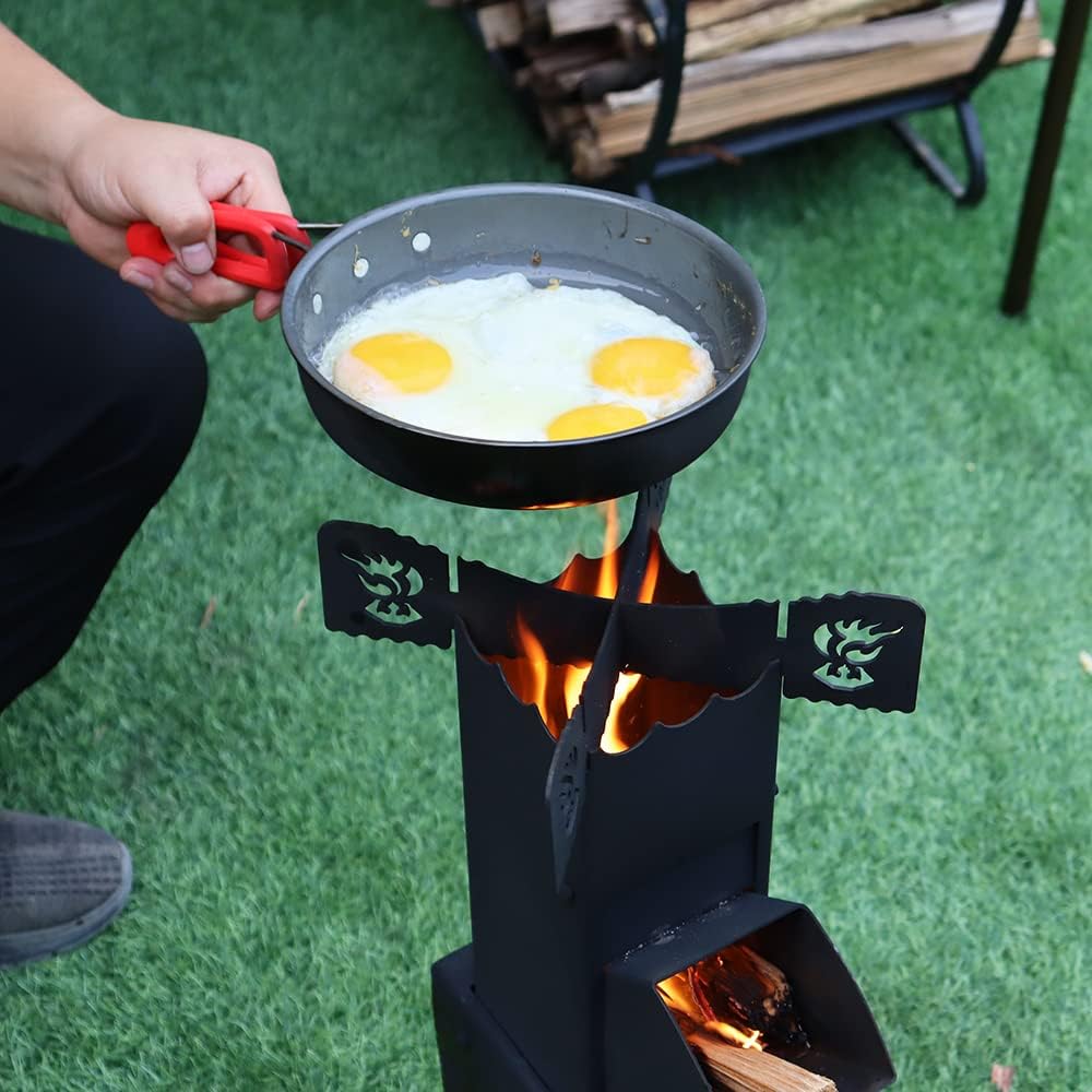 Camping Rocket Stove with Storage Bag