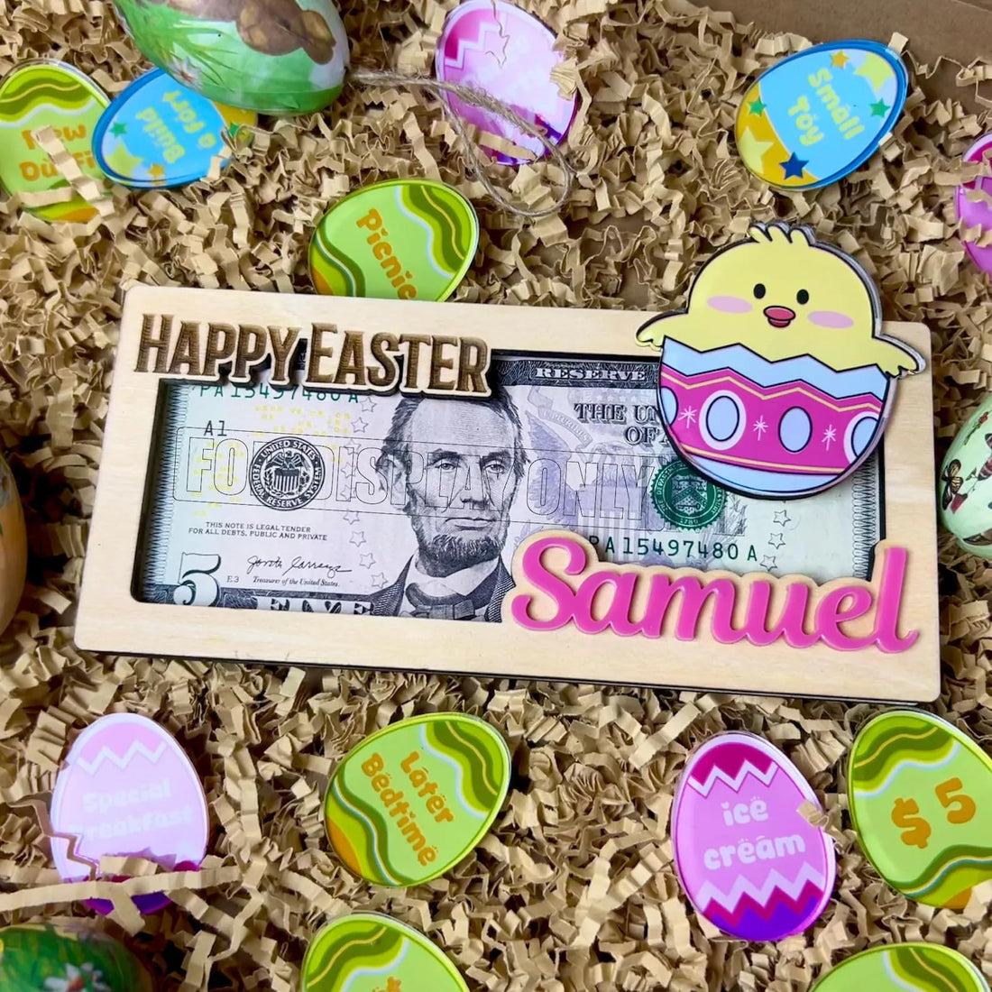 Craftpilot Personalized Easter Bunny Money Holder