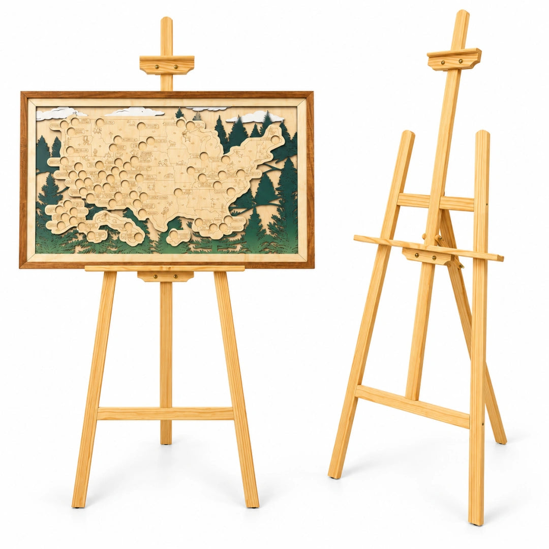 A-Frame Floor Display Stand for Maps, Frames & Signs