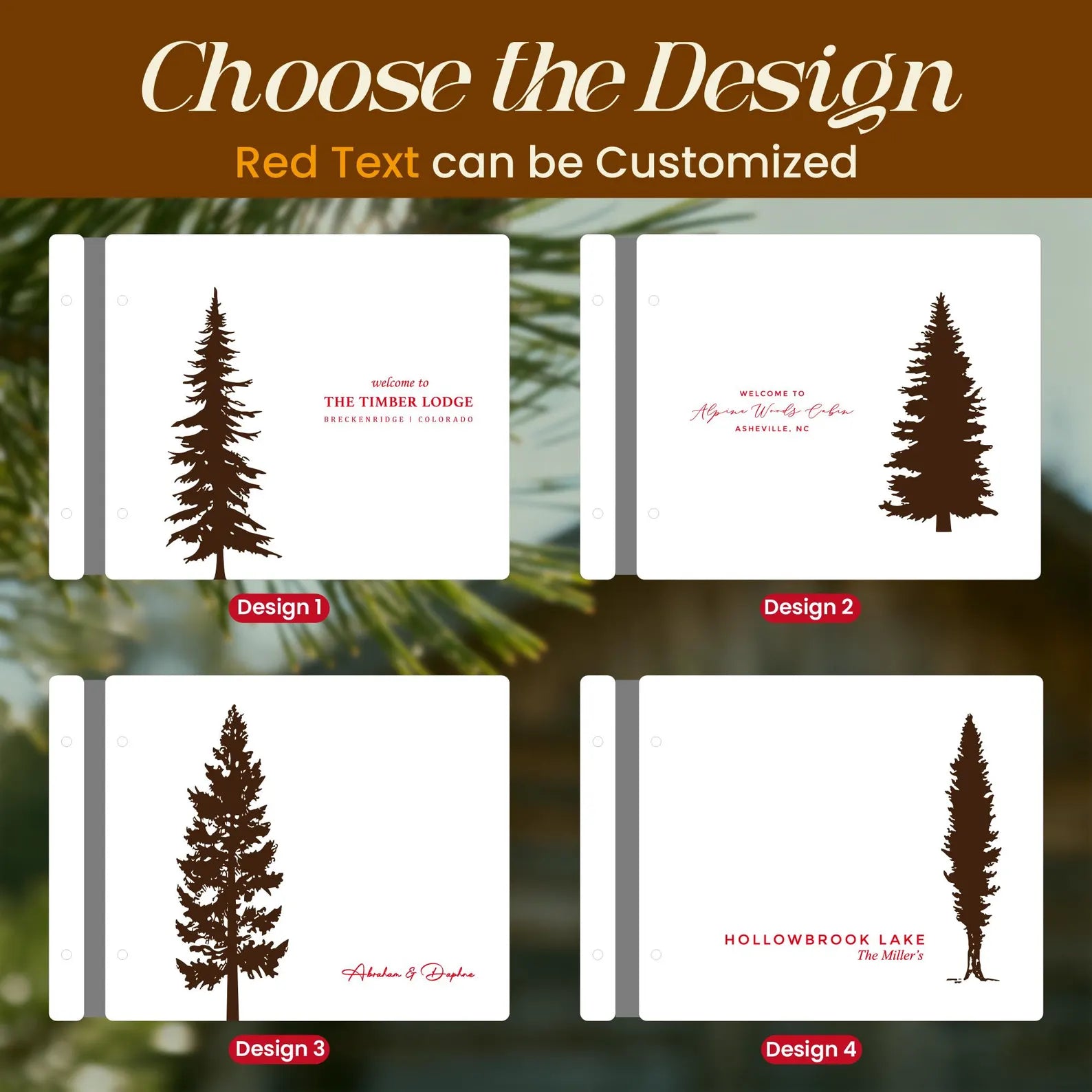 Craftpilot Airbnb Welcome Book - Cabin Guest Book