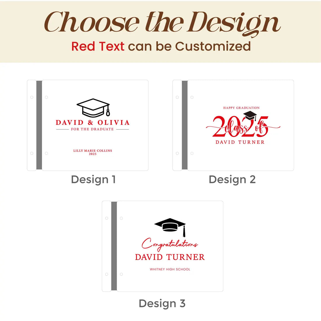 Hardcover Graduation Guest Book