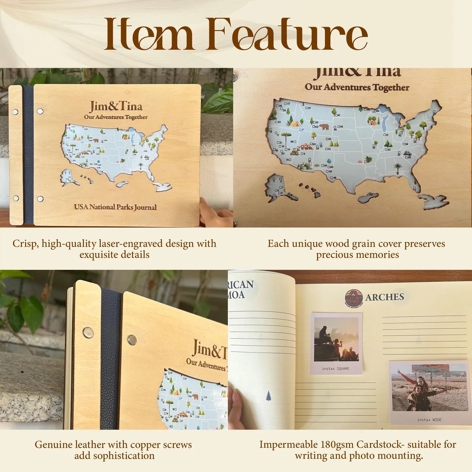 Craftpilot National Park Adventure Book with Checklist Map