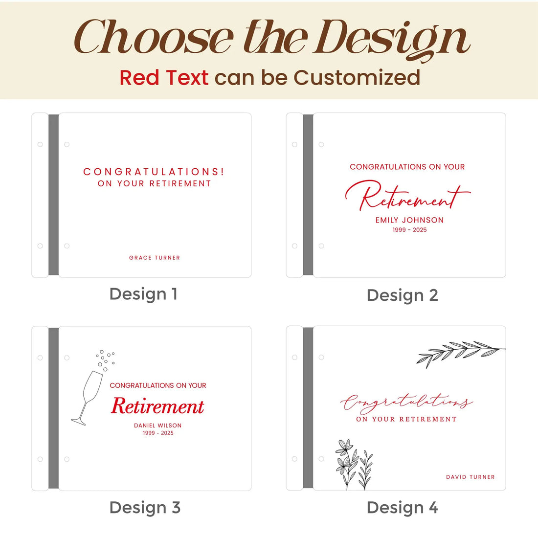 Craftpilot Retirement Memory Book - Gift for Coworker