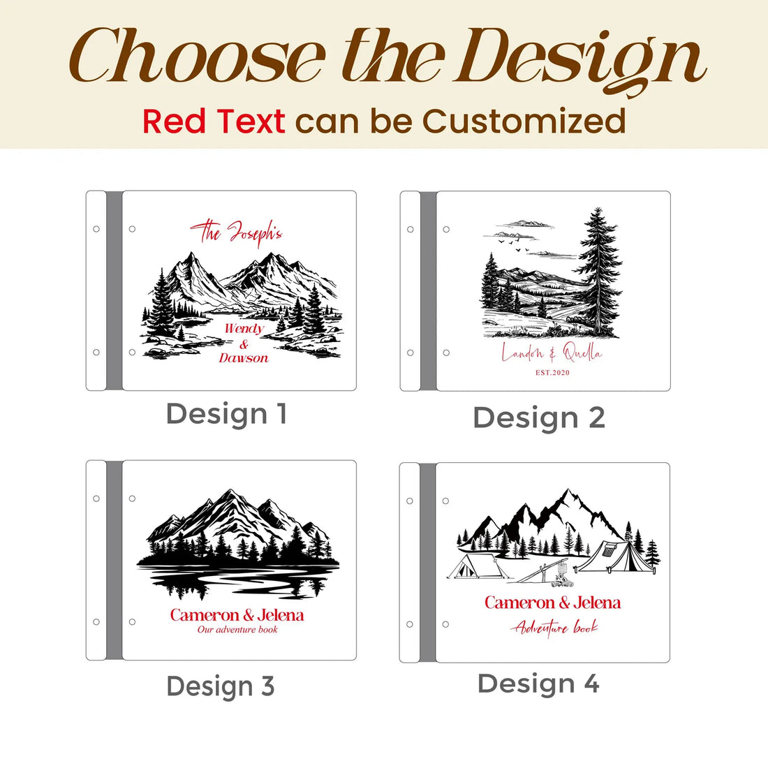 Hardcover Travel Scrapbook Photo Album