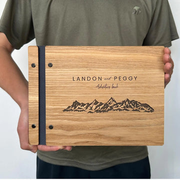 Wooden Adventure Book - Gift for Travel Lovers