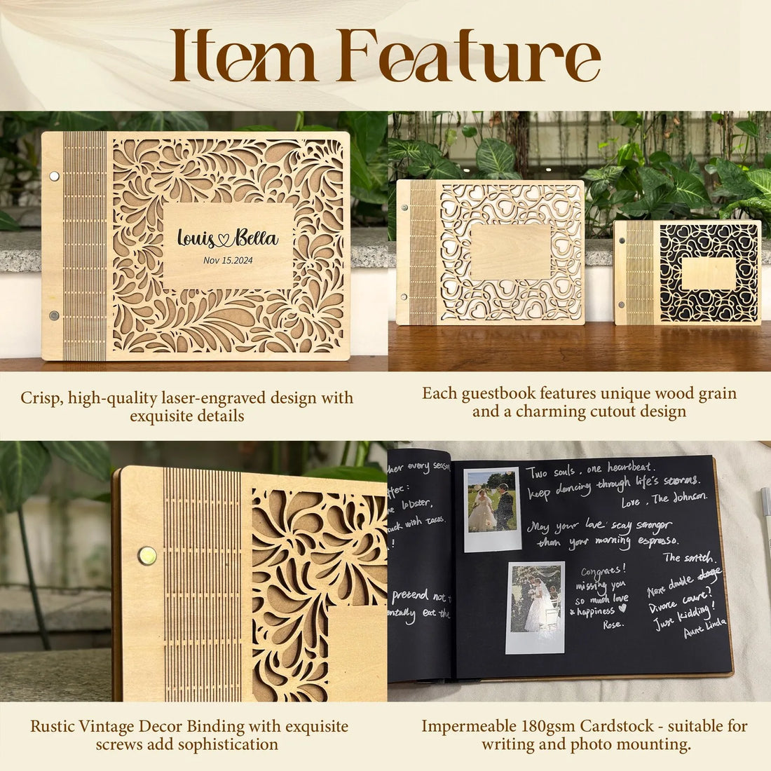 Wooden Adventure Scrapbook Album