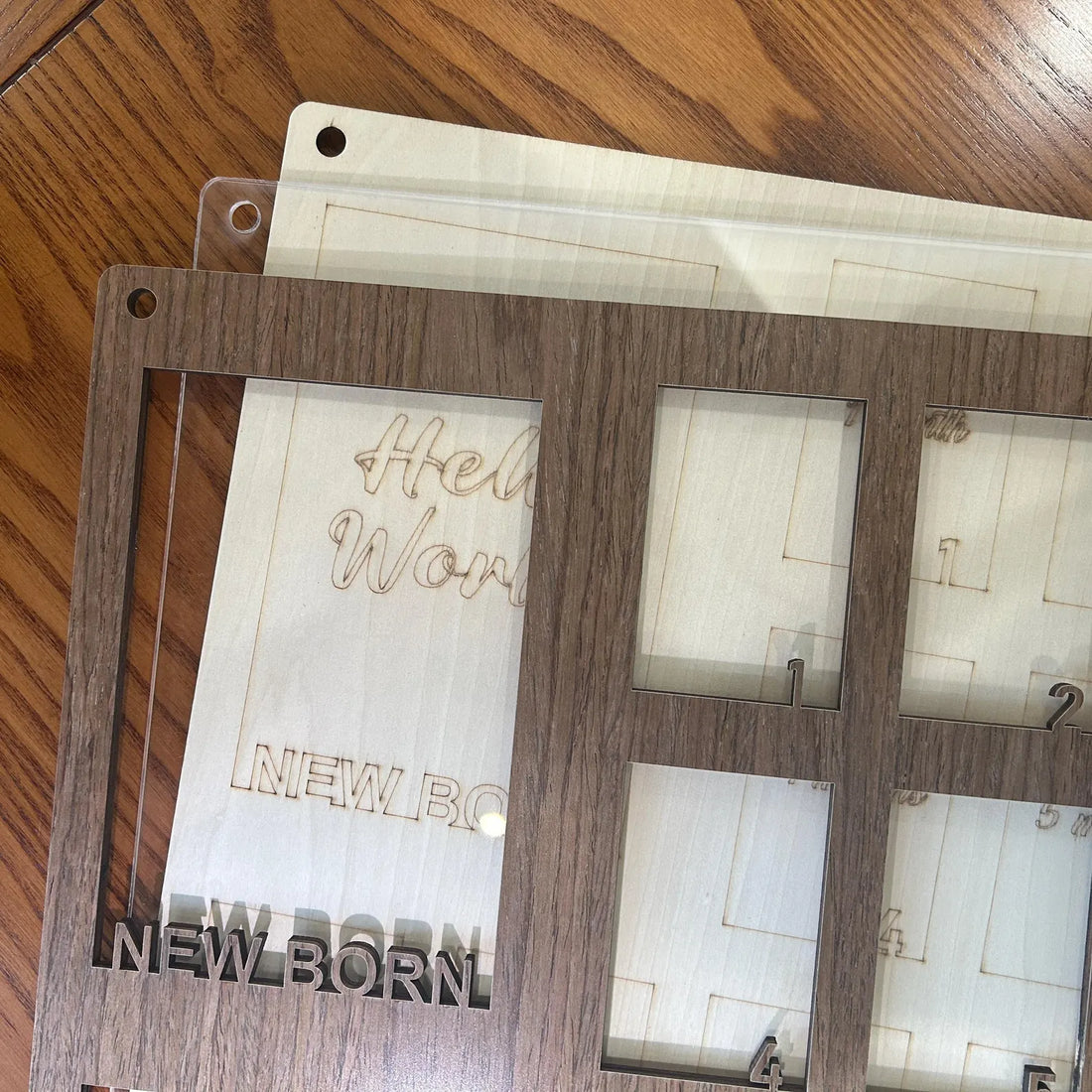 Personalized Baby First Year Photo Frame - Newborn to One Year