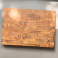 Personalized End Grain Teak Wood Chopping Board for Chefs