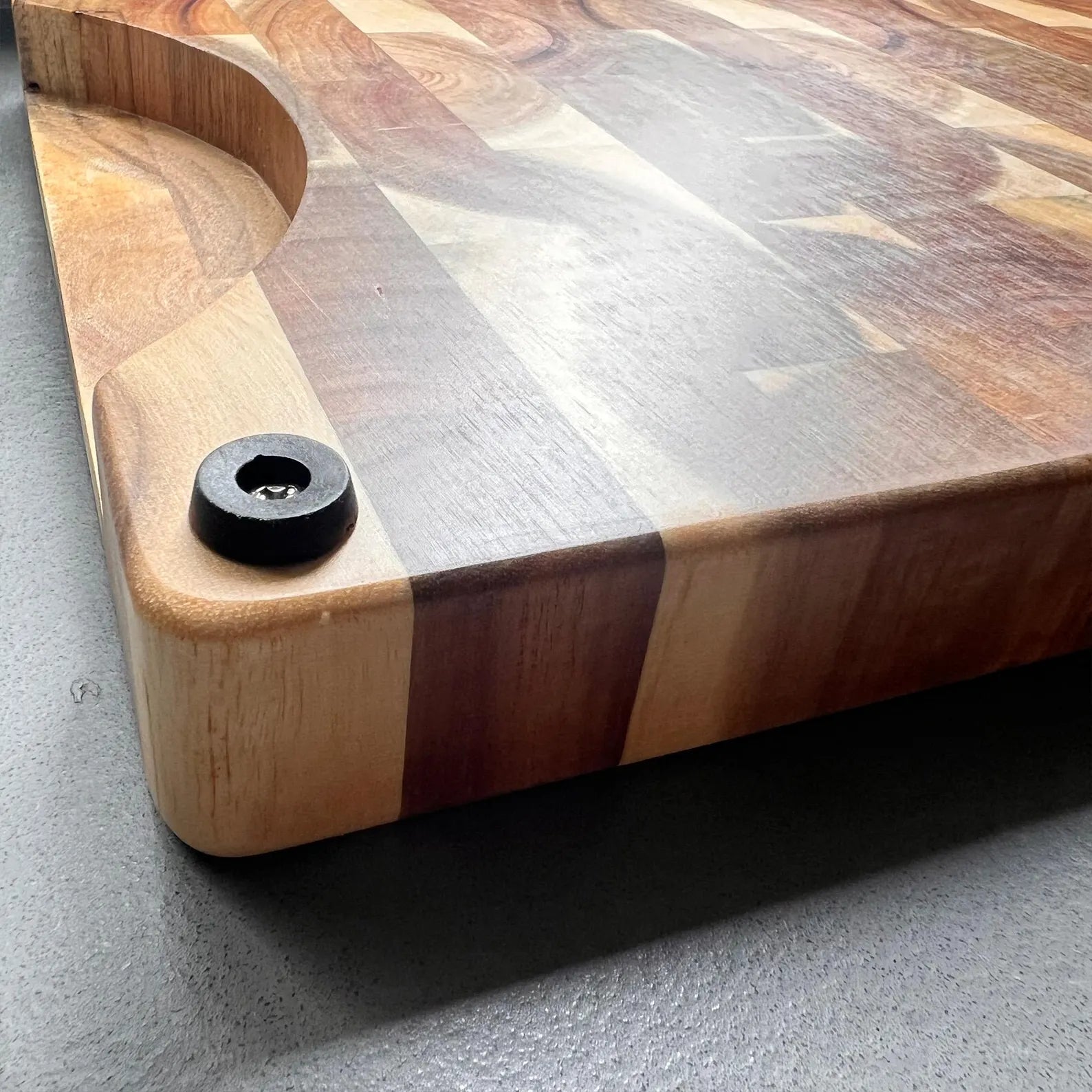 Personalized End Grain Acacia Butcher Block Cutting Board