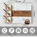 Craftpilot.co Personalized White Marble Charcuterie Board, Gift for Couples & Wedding
