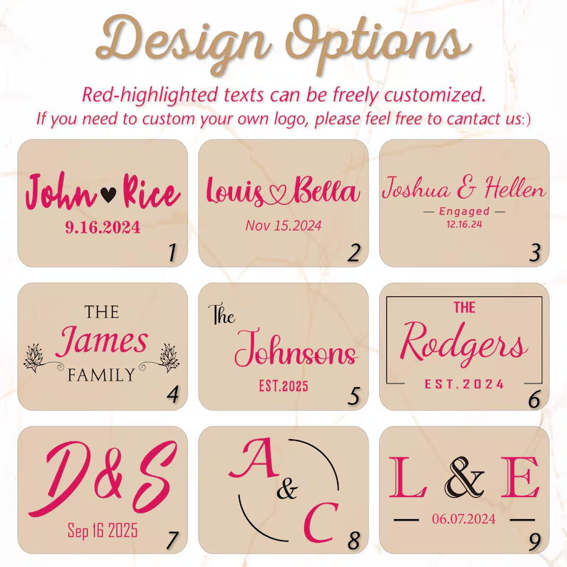 Personalized Ocean Wave Round Cutting Board