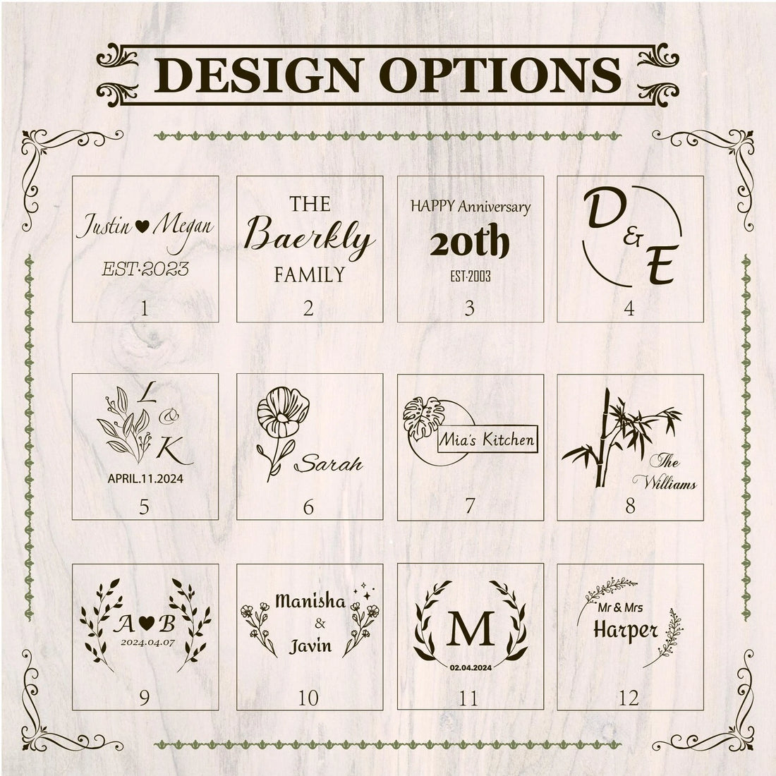 Personalized Charcuterie Board with Handle, Cheese Board for Couples