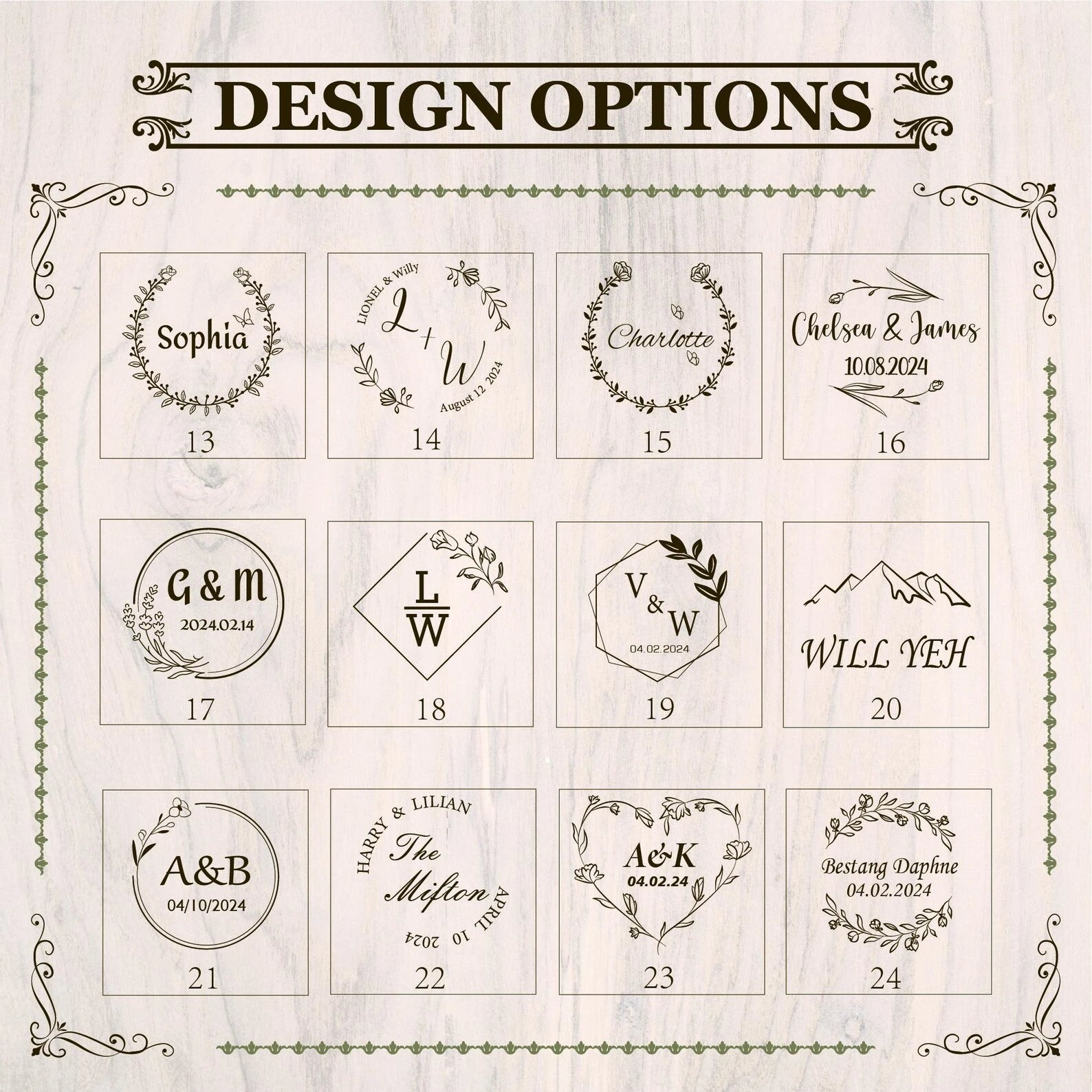 Personalized Marble and Wood Serving Board + Coaster Set | Black