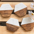 Craftpilot.co Personalized Marble & Acacia Wood Charcuterie Set