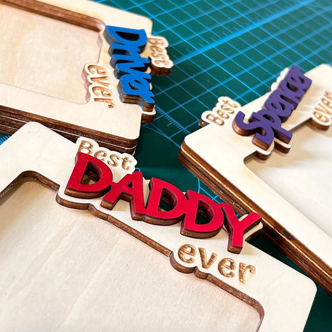 Personalized Photo Frame with Visor Clip or Magnet