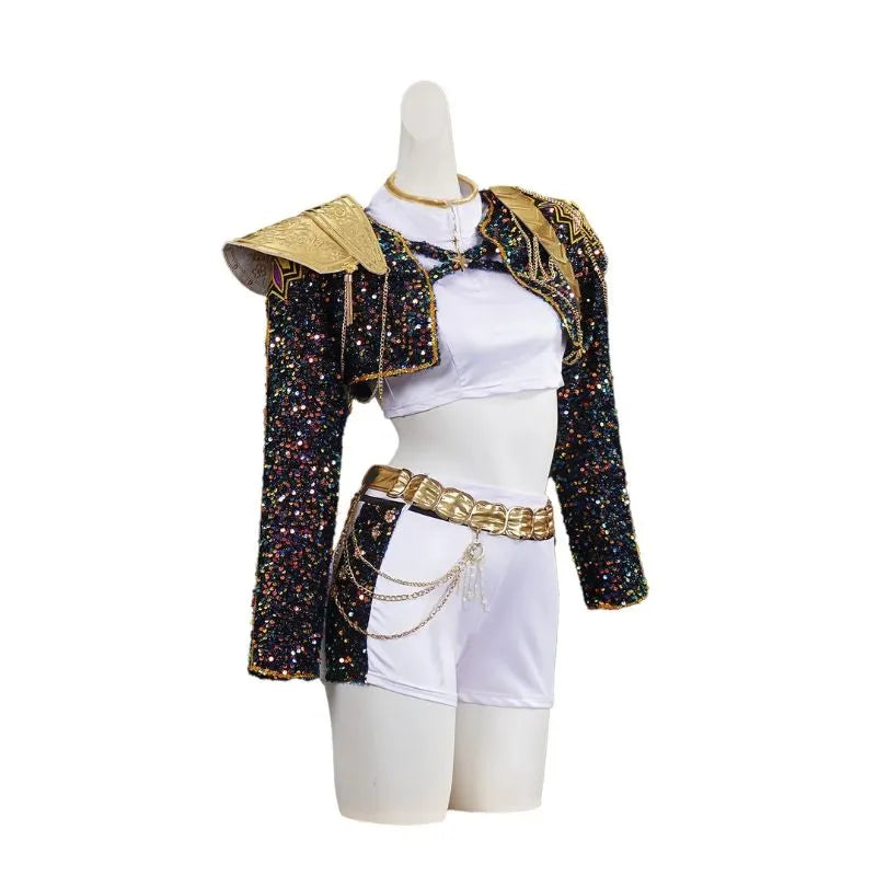 Craftpilot K-Pop Demon Hunters Kids Cosplay Costume Set - Rumi Zoey Mira