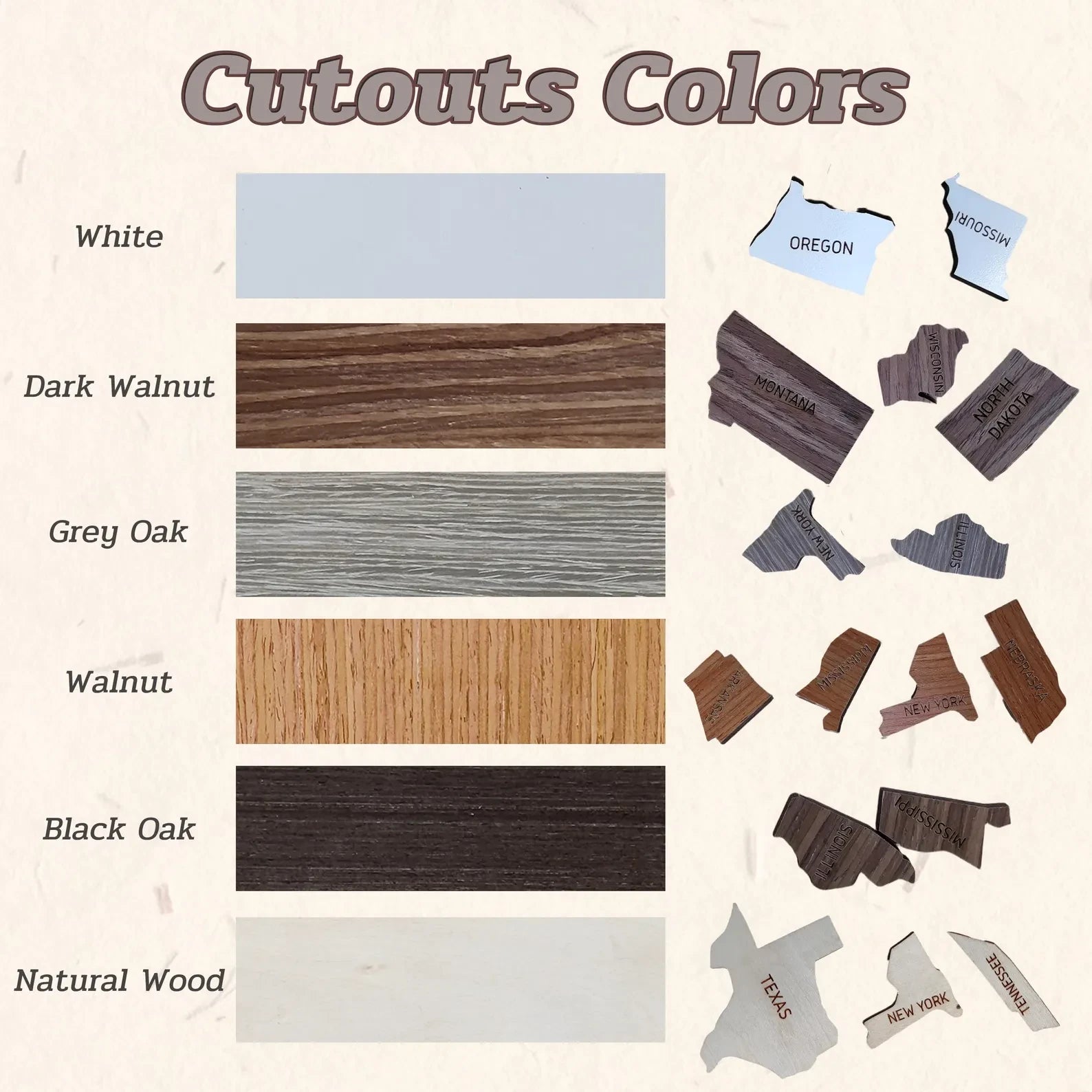 Craftpilot.co Custom Wooden USA Map Puzzle