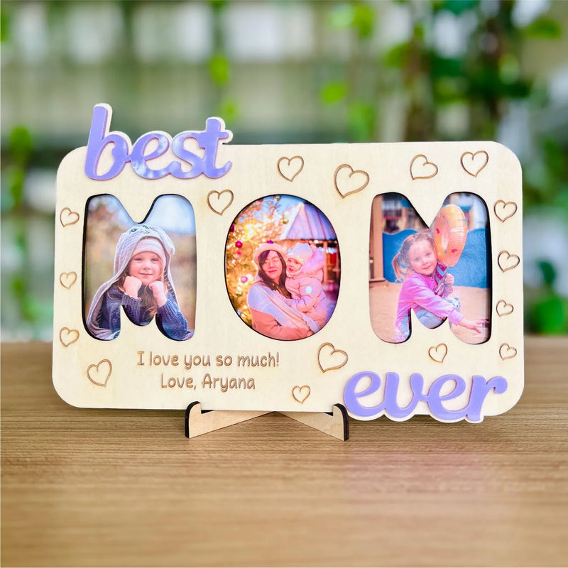 Craftpilot Personalized Triple Picture Frame Family Gifts