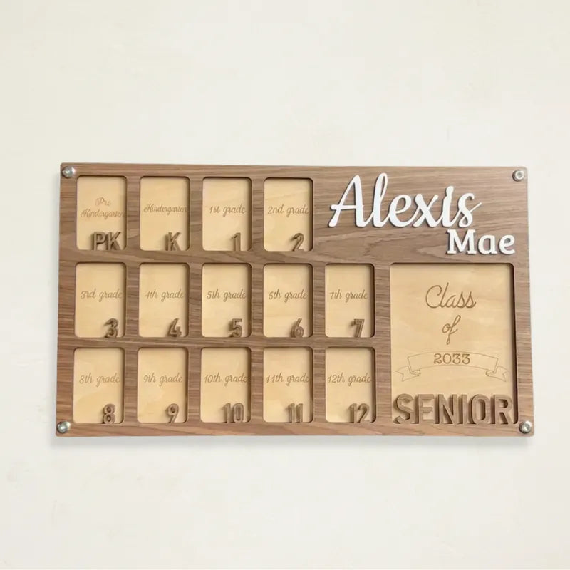 Personalized K-12 School Picture Frame