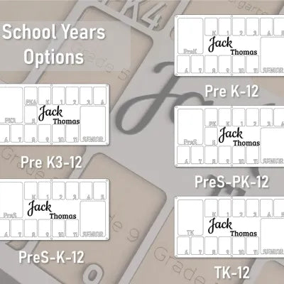 Craftpilot School Years Photo Frame for 5"  x 7" and 2.5" x 3.5" School Pictures