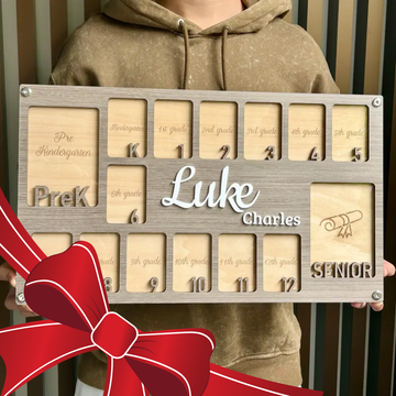 Pre K to Graduation Wooden School Picture Frame