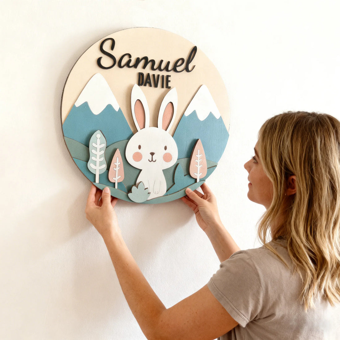 Custom 3D Baby Name Sign for Nursery Decor