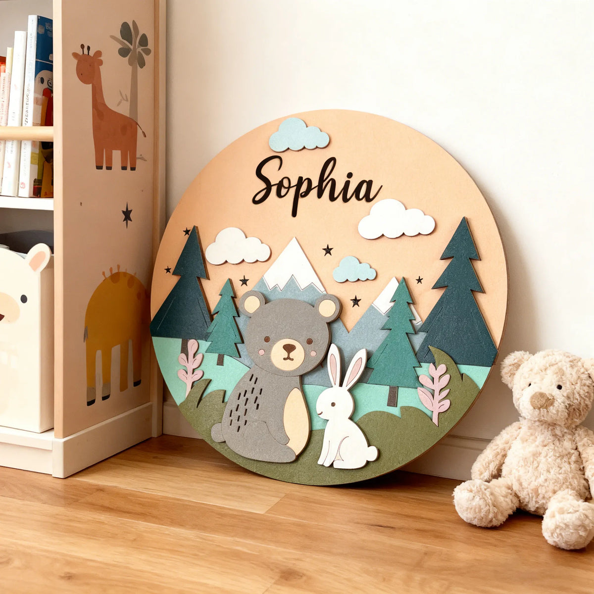 Custom 3D Baby Name Sign for Nursery Decor