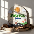 Craftpilot.co Custom Vehicle Theme Baby Name Sign for Playroom