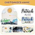 Craftpilot.co Custom Vehicle Theme Baby Name Sign for Playroom