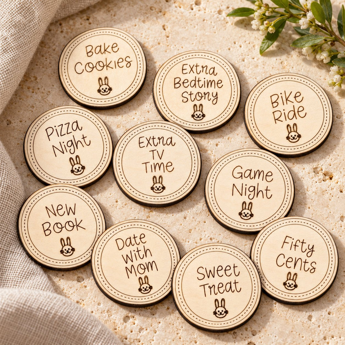 Easter Egg Hunt Reward Tokens - Set of 20 (Eggs Not Included)