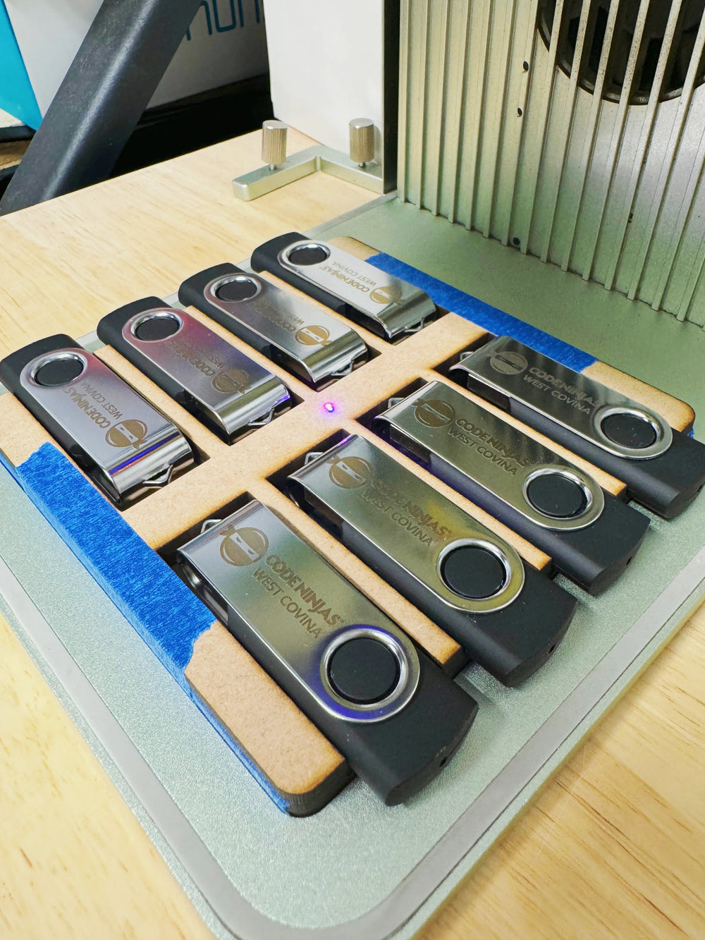 Logo-engraved USB drives