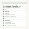 Choose your school photo frame layout from eight regional and custom grade sequences